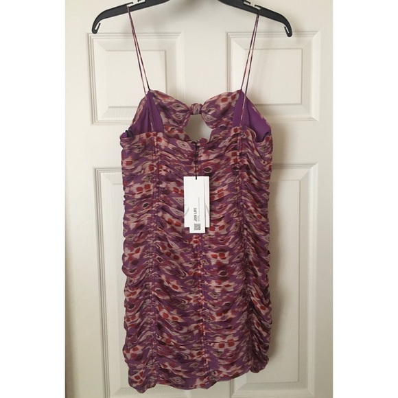 ZARA Printed Dress With Draping M NWT - Picture 3 of 12